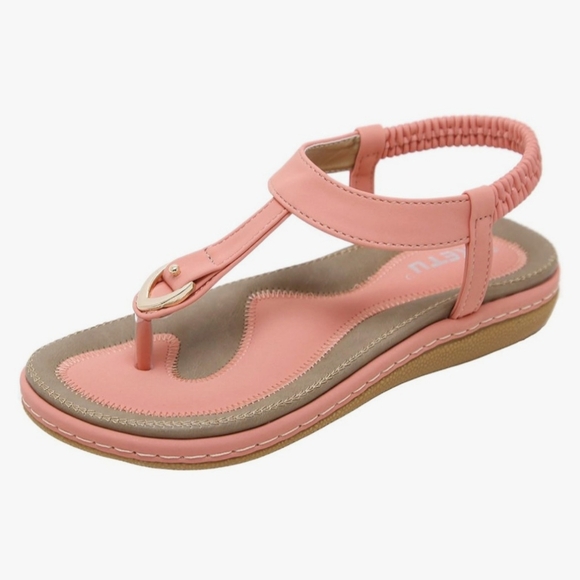 19. Chic Pink Summer Sandals - Picture 1 of 4